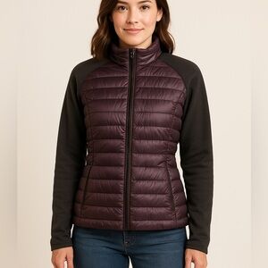 32 Degrees Purple and Black Women's Puffer Jacket
